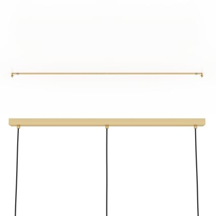 Eglo - Suspension filaire 3xE27/40W/230V doré/marron