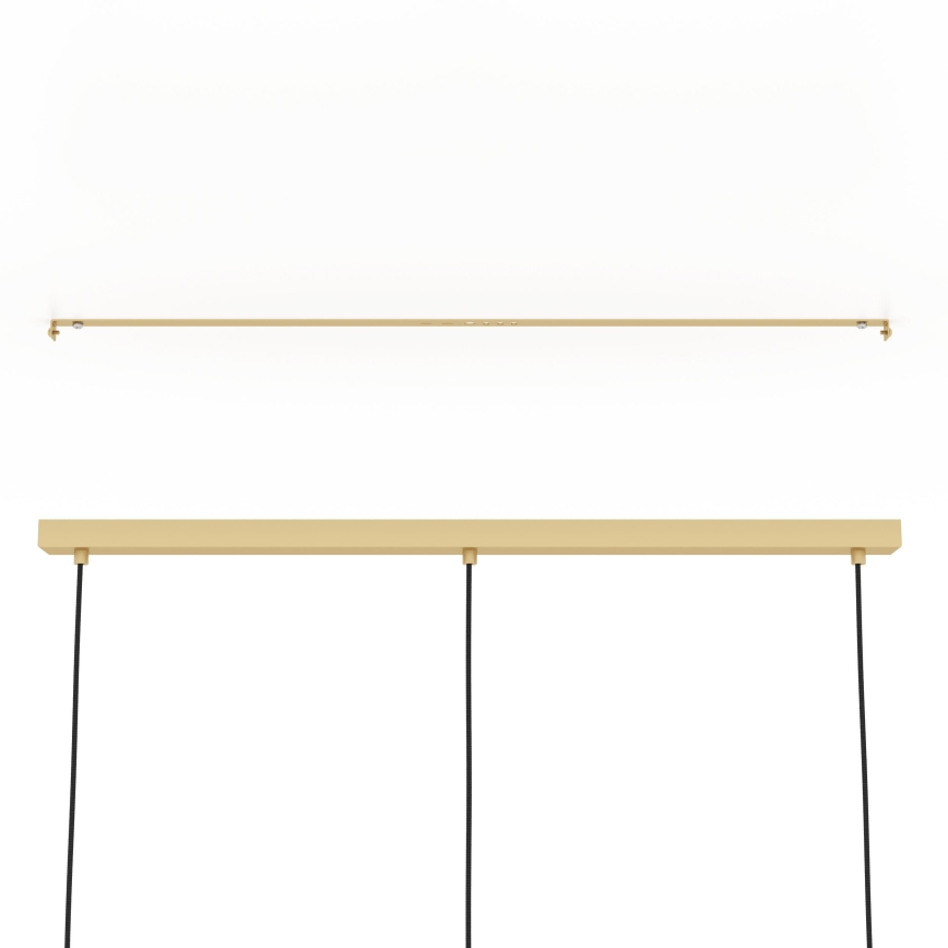 Eglo - Suspension filaire 3xE27/40W/230V doré/marron