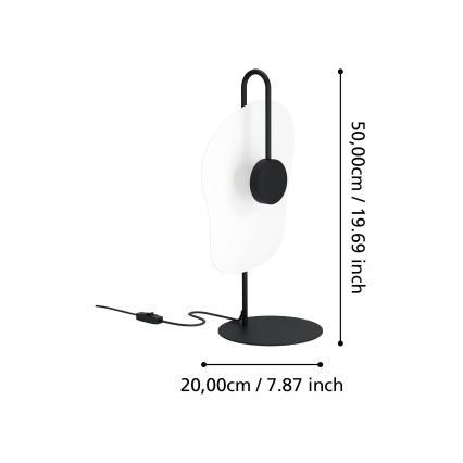 Eglo - LED Tafellamp LED/5,4W/230V 3000K zwart