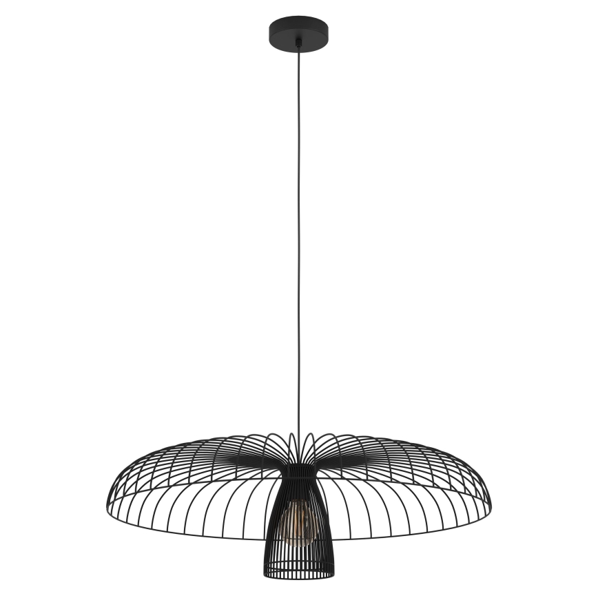 Eglo - Hanglamp aan een koord 1xE27/60W/230V diameter 77 cm zwart