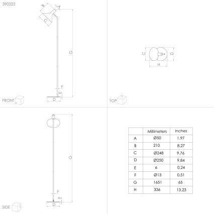 Eglo - Lampadaire 1xE27/28W/230V noir