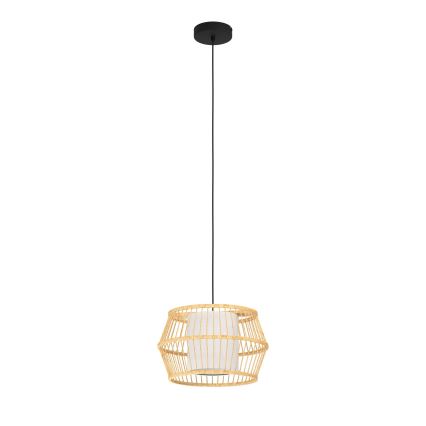 Eglo - Hanglamp aan een koord 1xE27/40W/230V bamboe