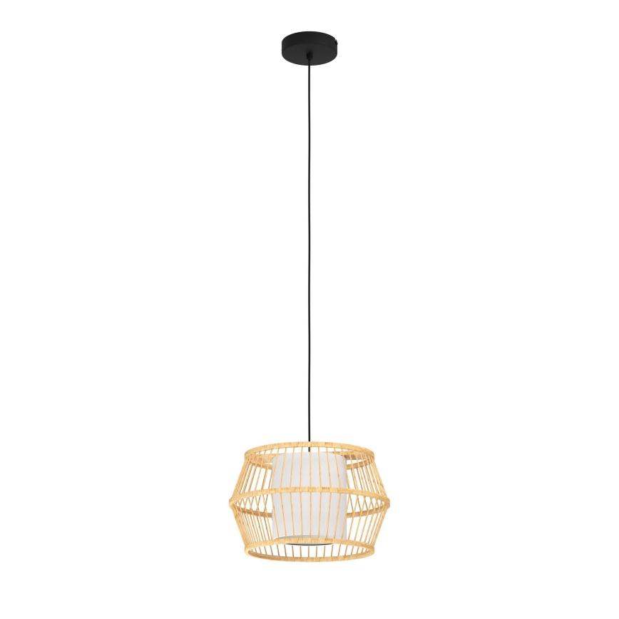 Eglo - Hanglamp aan een koord 1xE27/40W/230V bamboe