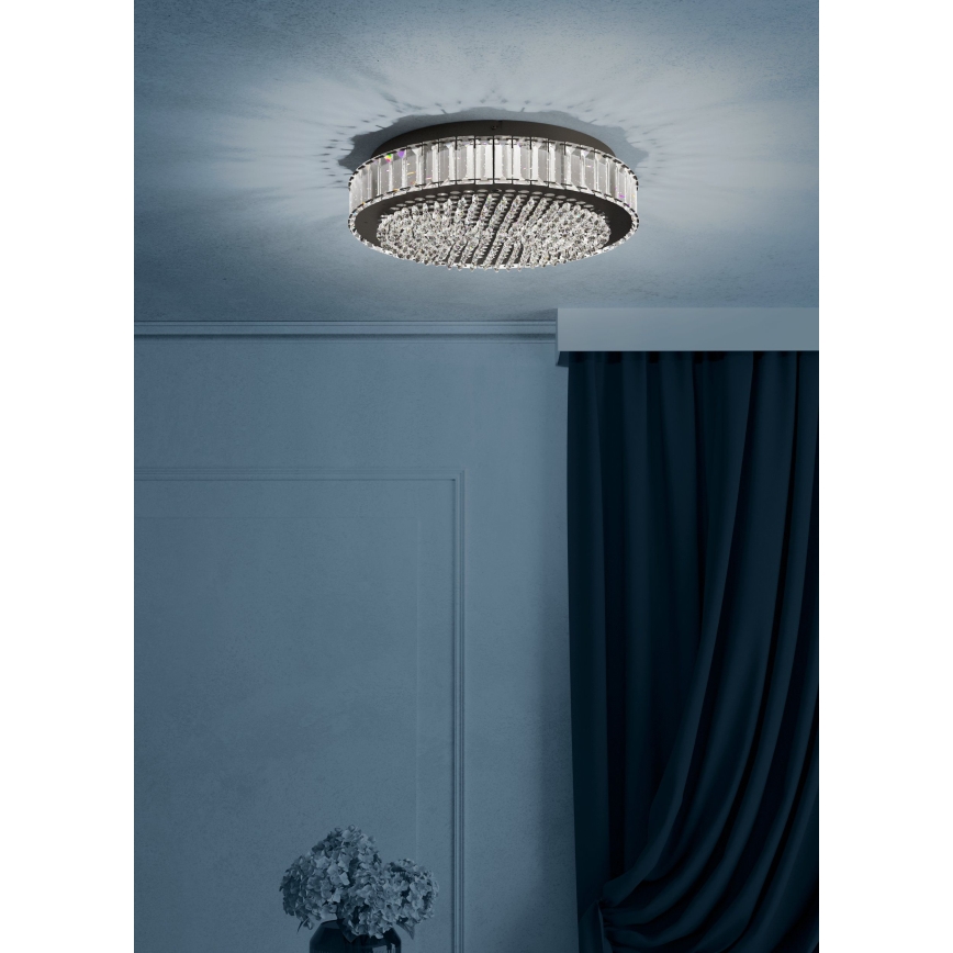 Eglo - Dimbare LED plafondlamp LED/23,5W/230V 4000K zwart