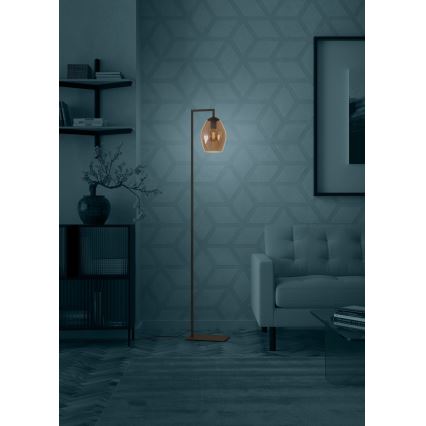 Eglo - Lampadaire 1xE27/40W/230V marron