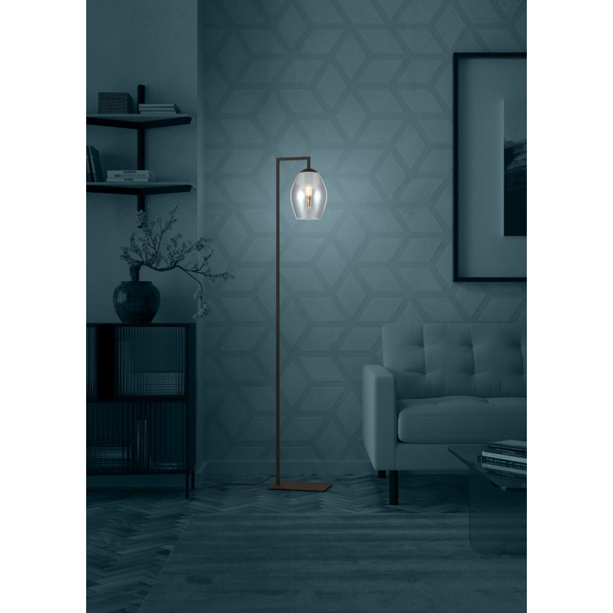 Eglo - Staande Lamp 1xE27/40W/230V gerookt