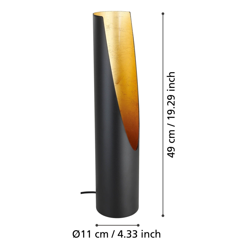 Eglo - LED Tafellamp 1xGU10/4,7W/230V zwart/goud