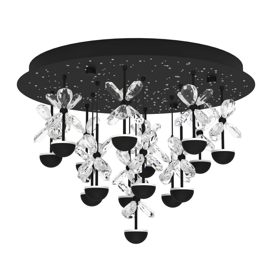 Eglo - Dimbare LED plafondlamp LED/27W/230V 3000K zwart