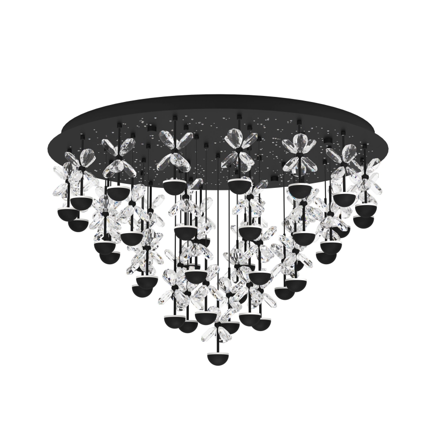 Eglo - Dimbare LED plafondlamp LED/77,4W/230V 3000K zwart