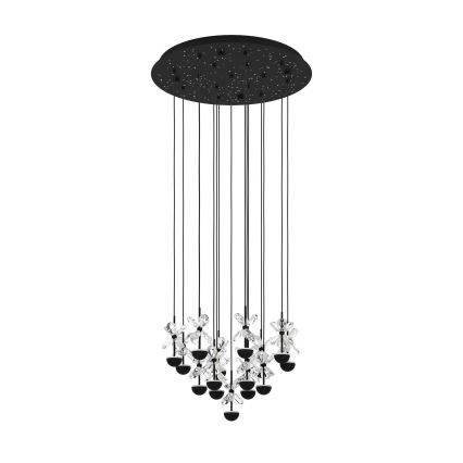 Eglo - Suspension filaire à intensité variable LED/27W/230V 3000K noir