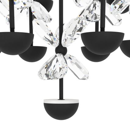 Eglo - Suspension filaire à intensité variable LED/27W/230V 3000K noir