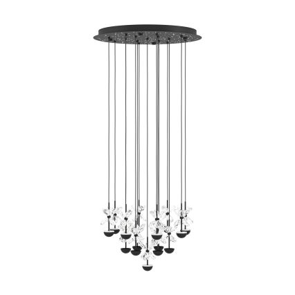 Eglo - Suspension filaire à intensité variable LED/27W/230V 3000K noir