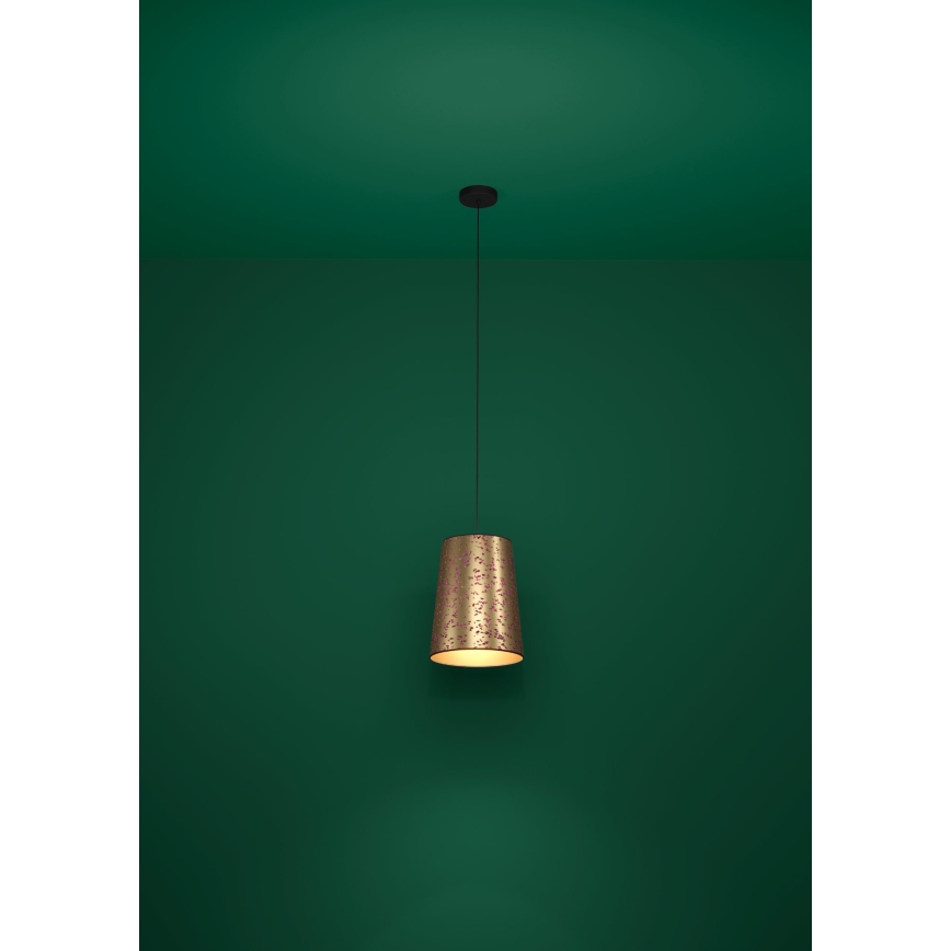 Eglo - Suspension filaire 1xE27/25W/230V doré/rose