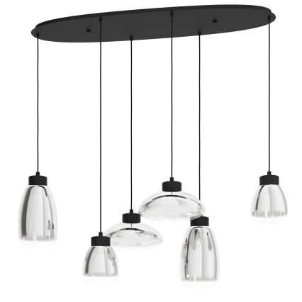 Eglo - Suspension filaire à intensité variable 6xLED/5,4W/230V 2700K fumé