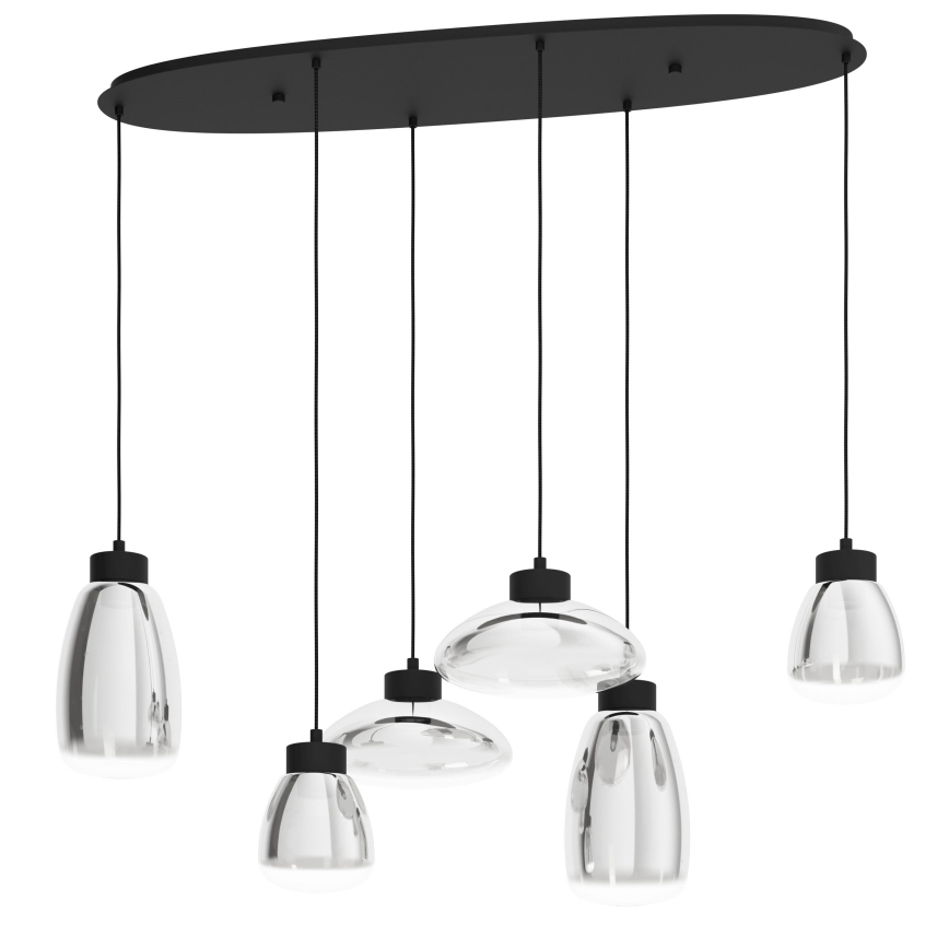 Eglo - Suspension filaire à intensité variable 6xLED/5,4W/230V 2700K fumé