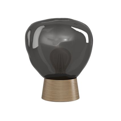 Eglo - Lampe de table 1xE27/40W/230V fumé
