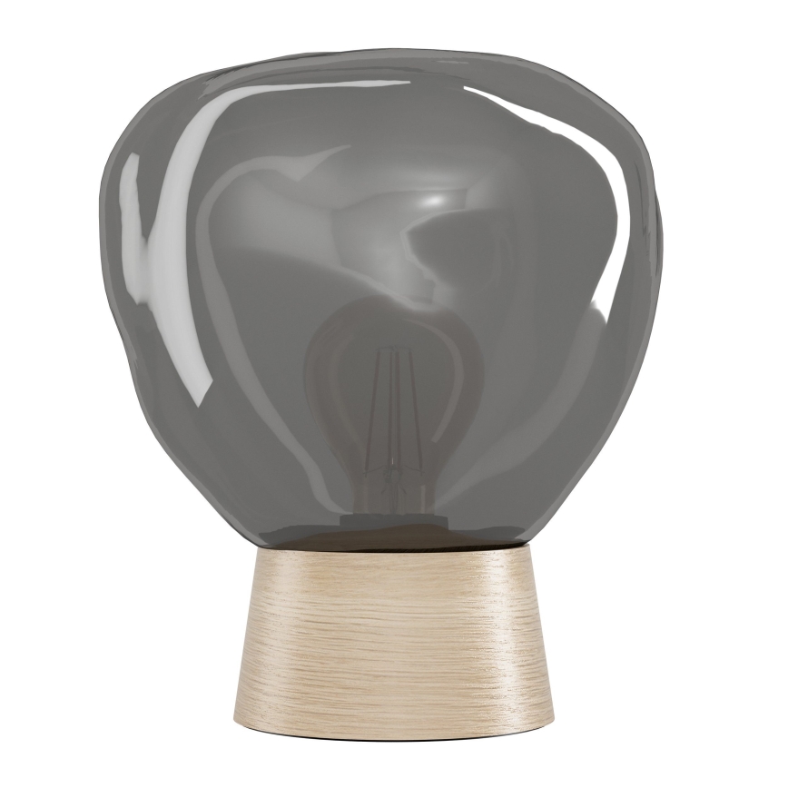 Eglo - Lampe de table 1xE27/40W/230V fumé