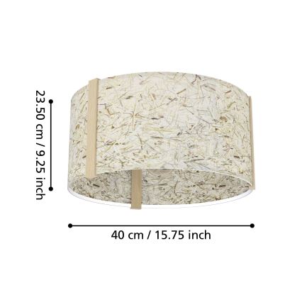 Eglo - Plafonnier 1xE27/25W/230V beige