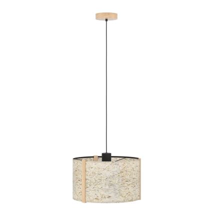 Eglo - Hanglamp aan een koord 1xE27/25W/230V beige