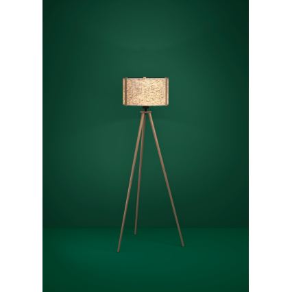 Eglo - Lampadaire 1xE27/25W/230V beige