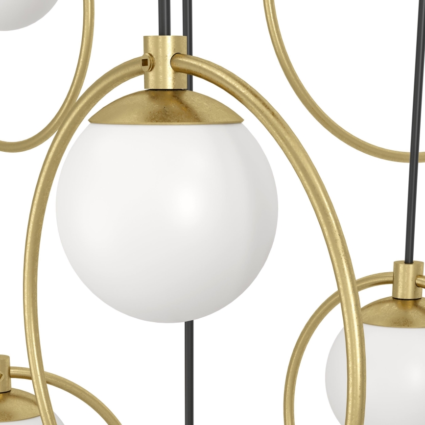 Eglo - Dimbare LED hanglamp aan een koord 10xLED/3W/230V 3000K diameter 58 cm goud