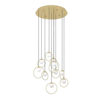Eglo - Suspension filaire à intensité variable 10xLED/3W/230V 3000K d. 58 cm doré
