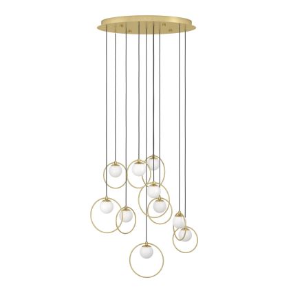 Eglo - Suspension filaire à intensité variable 10xLED/3W/230V 3000K d. 58 cm doré