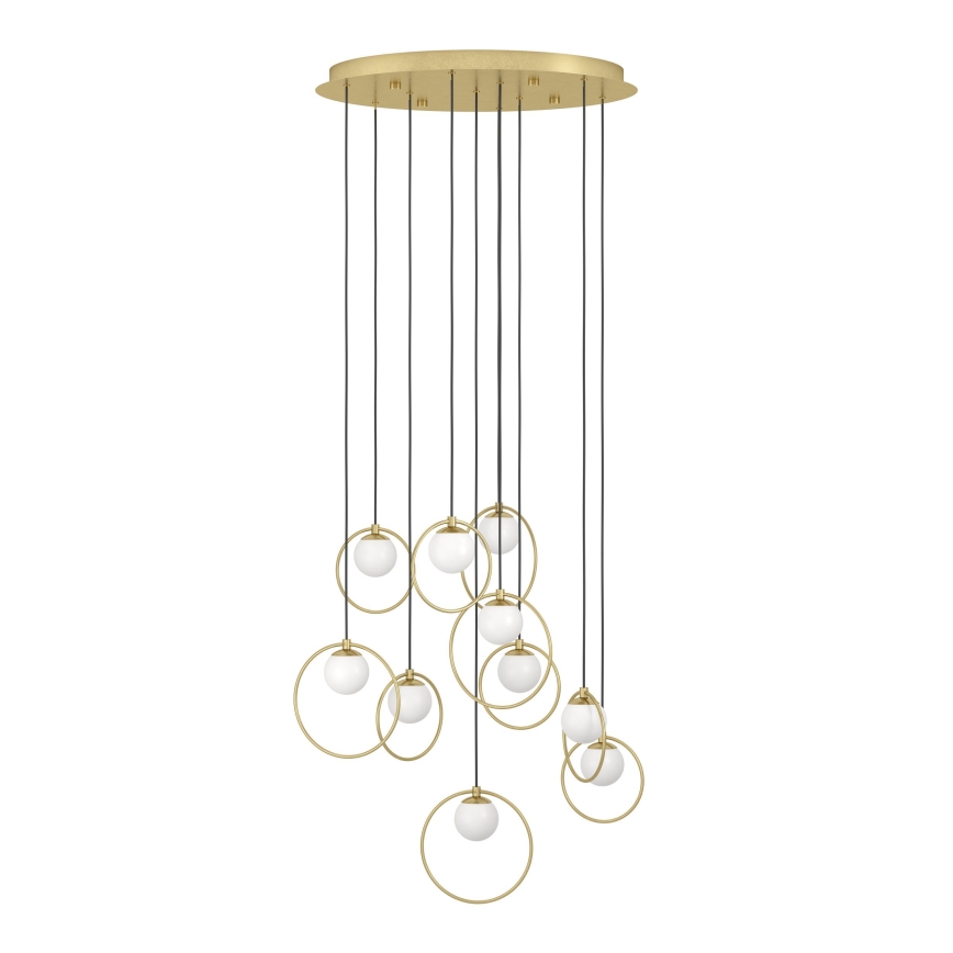 Eglo - Suspension filaire à intensité variable 10xLED/3W/230V 3000K d. 58 cm doré