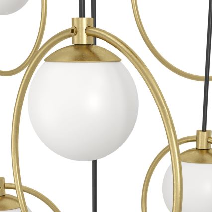 Eglo - Suspension filaire à intensité variable 17xLED/3W/230V 3000K d. 78 cm doré