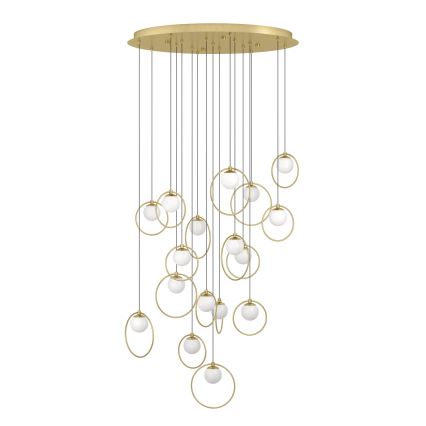 Eglo - Suspension filaire à intensité variable 17xLED/3W/230V 3000K d. 78 cm doré