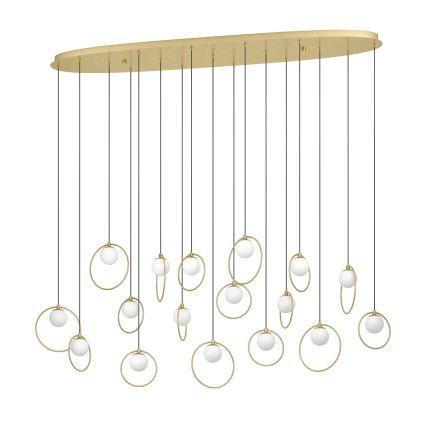 Eglo - Suspension filaire à intensité variable 17xLED/3W/230V 3000K doré