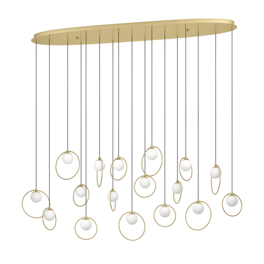 Eglo - Suspension filaire à intensité variable 17xLED/3W/230V 3000K doré