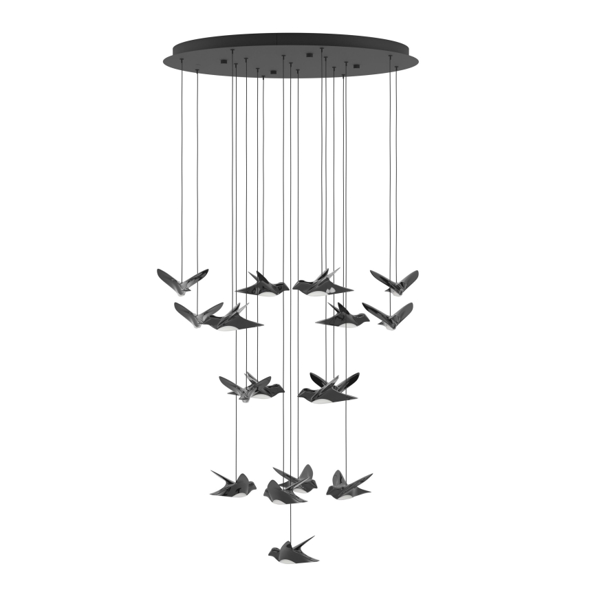 Eglo - Dimbare LED hanglamp aan een koord 17xLED/3W/230V 3000K zwart