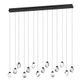 Eglo 390358 - Dimbare LED hanglamp aan een koord SINDICAT 14xLED/3W/230V zwart/doorzichtig