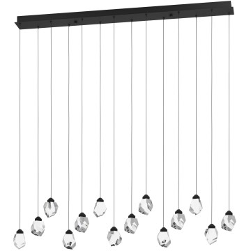 Eglo 390358 - Dimbare LED hanglamp aan een koord SINDICAT 14xLED/3W/230V zwart/doorzichtig