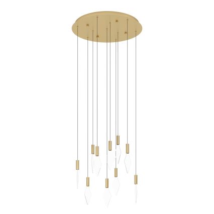 Eglo - Suspension filaire à intensité variable 10xLED/3W/230V 3000K d. 58 cm doré