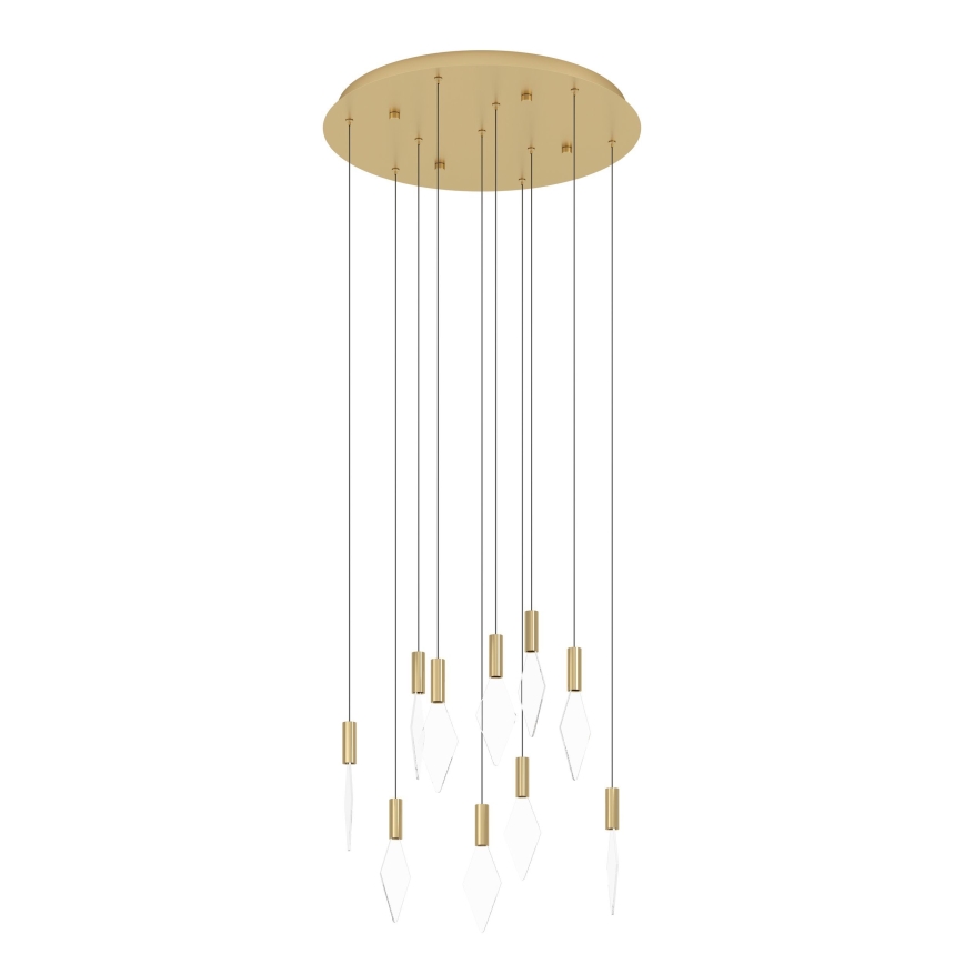 Eglo - Suspension filaire à intensité variable 10xLED/3W/230V 3000K d. 58 cm doré
