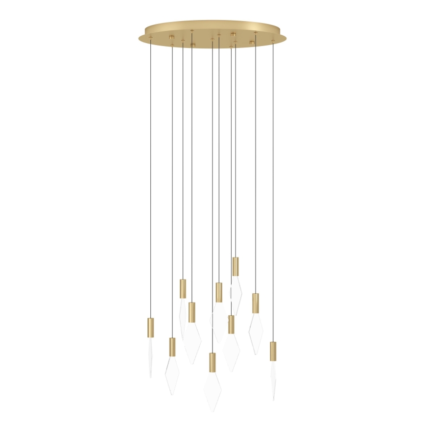 Eglo - Suspension filaire à intensité variable 10xLED/3W/230V 3000K d. 58 cm doré