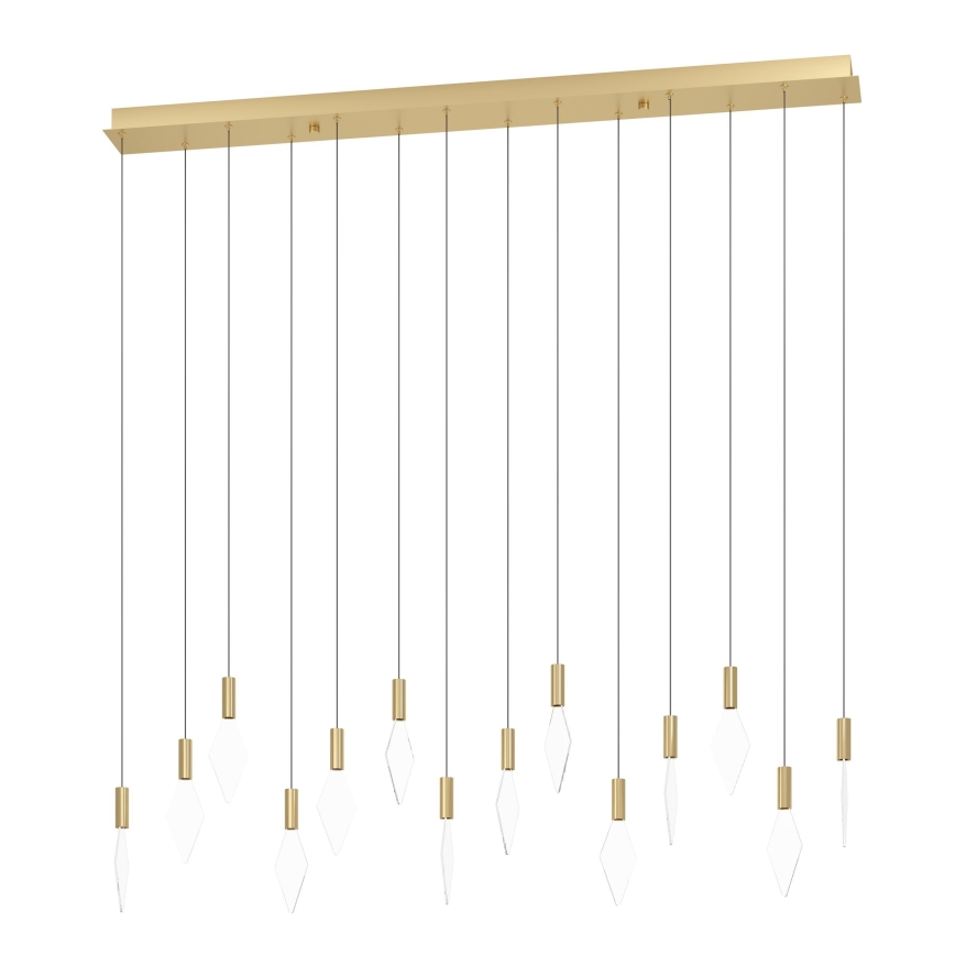 Eglo - Dimbare LED hanglamp aan een koord 14xLED/3,3W/230V 3000K goud