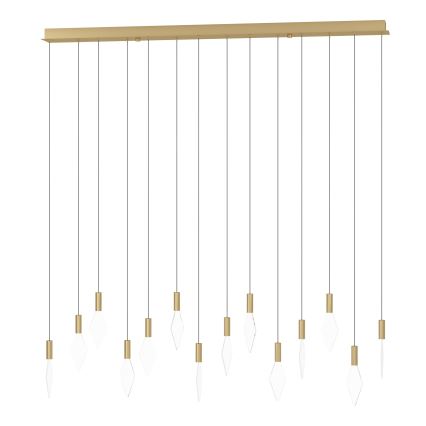 Eglo - Dimbare LED hanglamp aan een koord 14xLED/3,3W/230V 3000K goud