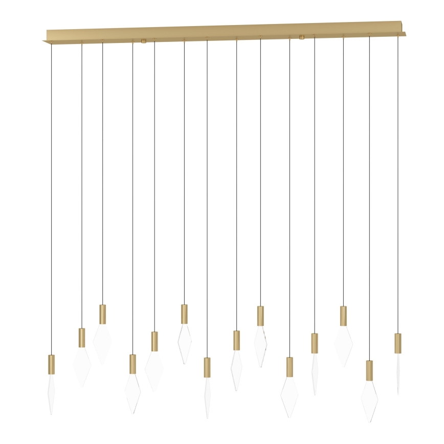 Eglo - Dimbare LED hanglamp aan een koord 14xLED/3,3W/230V 3000K goud