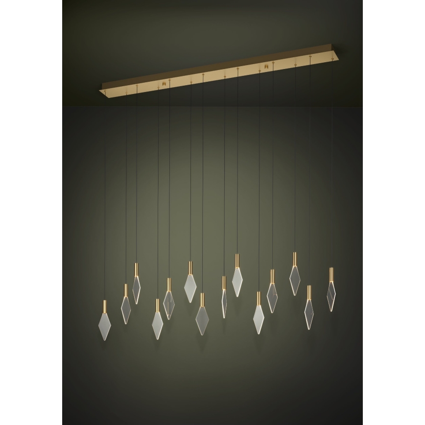 Eglo - Dimbare LED hanglamp aan een koord 14xLED/3,3W/230V 3000K goud