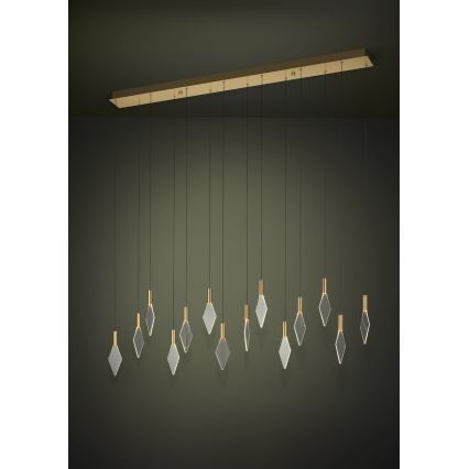 Eglo - Suspension filaire à intensité variable 14xLED/3,3W/230V 3000K doré