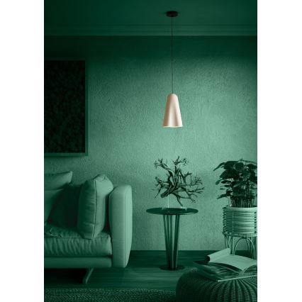 Eglo - Hanglamp aan een koord 1xE27/40W/230V beige