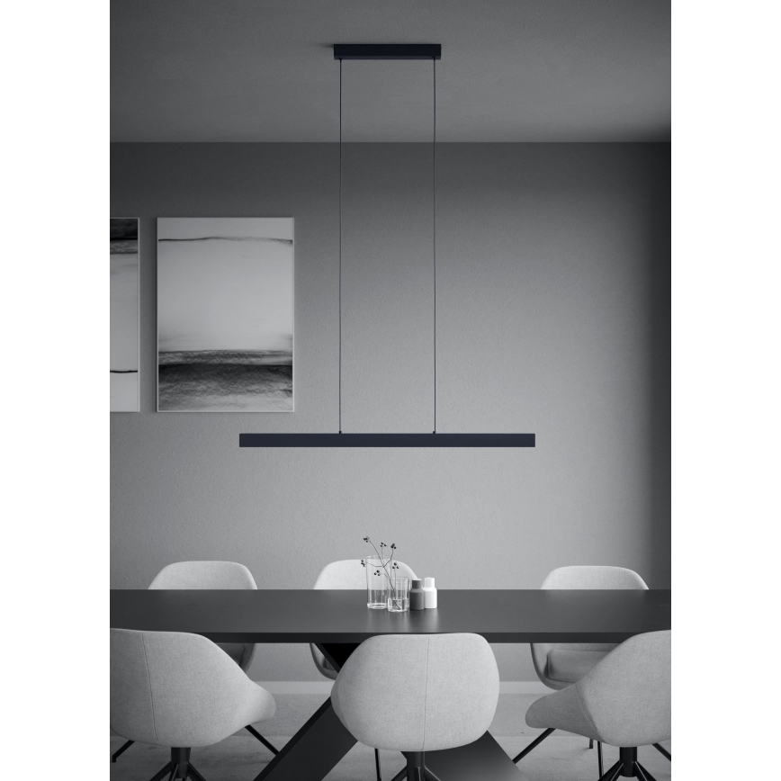 Eglo - Suspension filaire à intensité variable LED/20W/230V 3000K noir