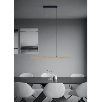 Eglo - Suspension filaire à intensité variable LED/21W/230V 3000K marron