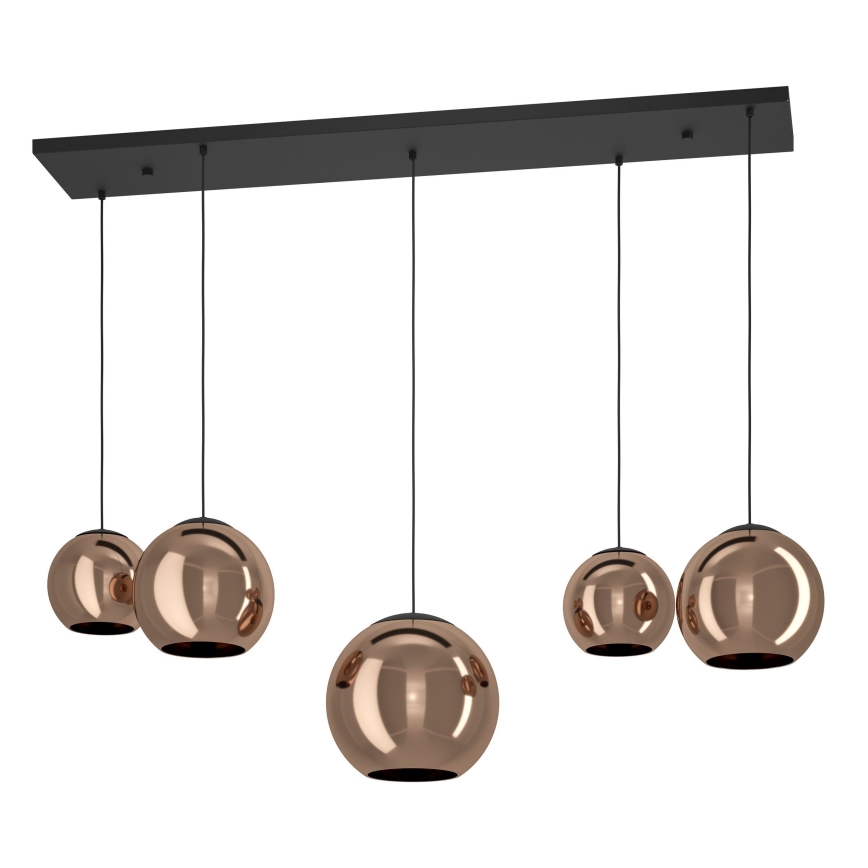 Eglo - Suspension filaire 5xE27/40W/230V cuivre