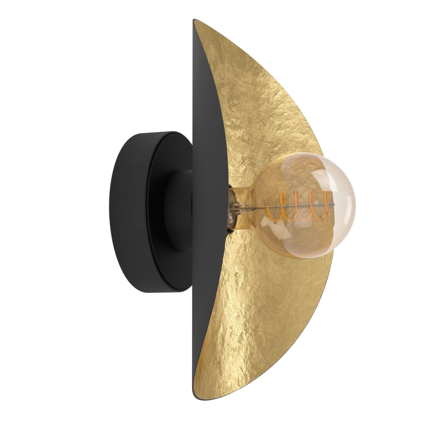 Eglo - Wandlamp 1xE27/40W/230V zwart/goud