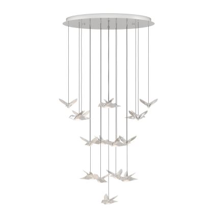Eglo - Suspension filaire à intensité variable 17xLED/3W/230V 3000K chrome brillant