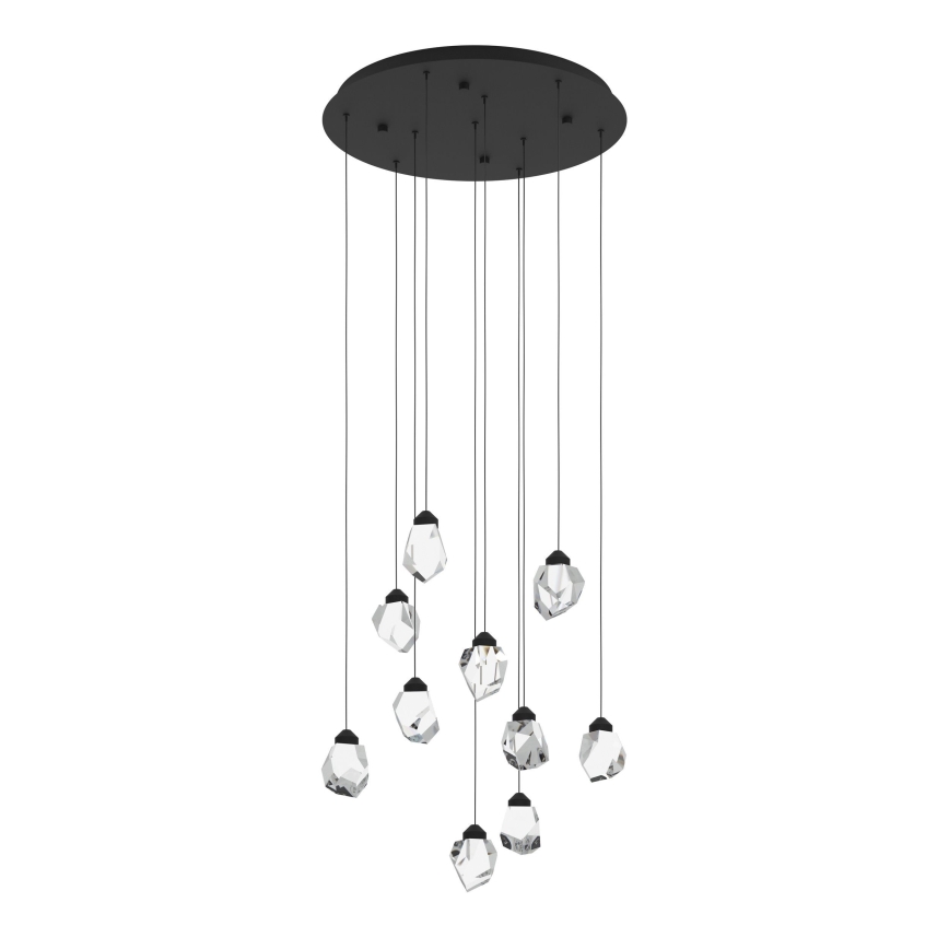 Eglo - Suspension filaire à intensité variable 10xLED/3W/230V 3000K noir/transparent